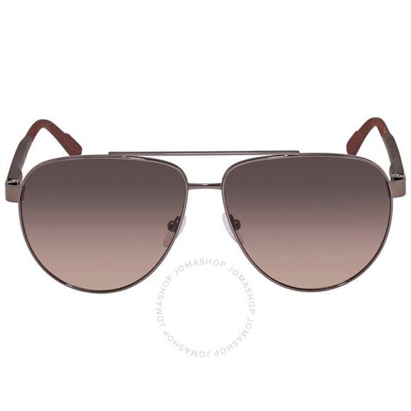💎✨NEW WITH  TAG✨💎Calvin Klein Brown Gradient Pilot Men's Sunglasses - Picture 1 of 3